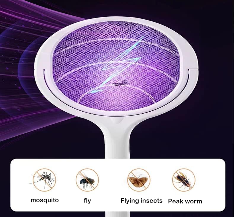 TTEDOYE 5 In1 Electric Mosquito Killer Lamp Rechargeable Mosquito Fly Killer Bug Zapper Racket,Electric Fly Swatter Racket Bug Zapper Indoor Mosquito Killer - Image 4