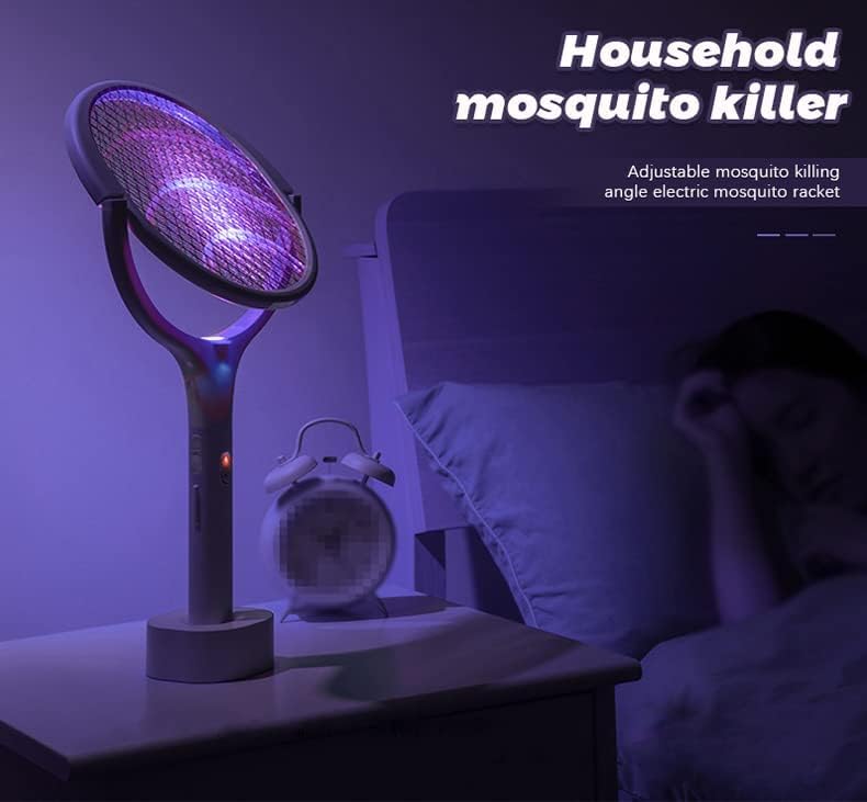 TTEDOYE 5 In1 Electric Mosquito Killer Lamp Rechargeable Mosquito Fly Killer Bug Zapper Racket,Electric Fly Swatter Racket Bug Zapper Indoor Mosquito Killer - Image 3
