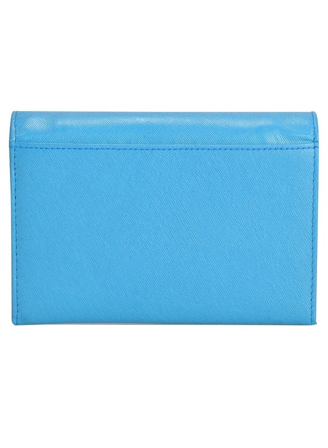 MANDAVA genuine safiano leather turquoise ladies bag - Image 3