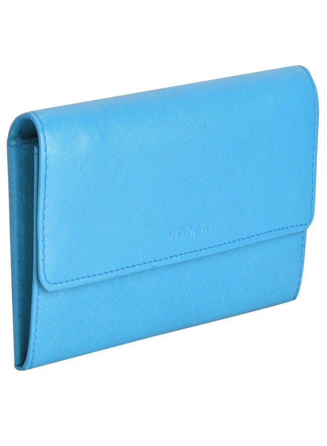 MANDAVA genuine safiano leather turquoise ladies bag - Image 2