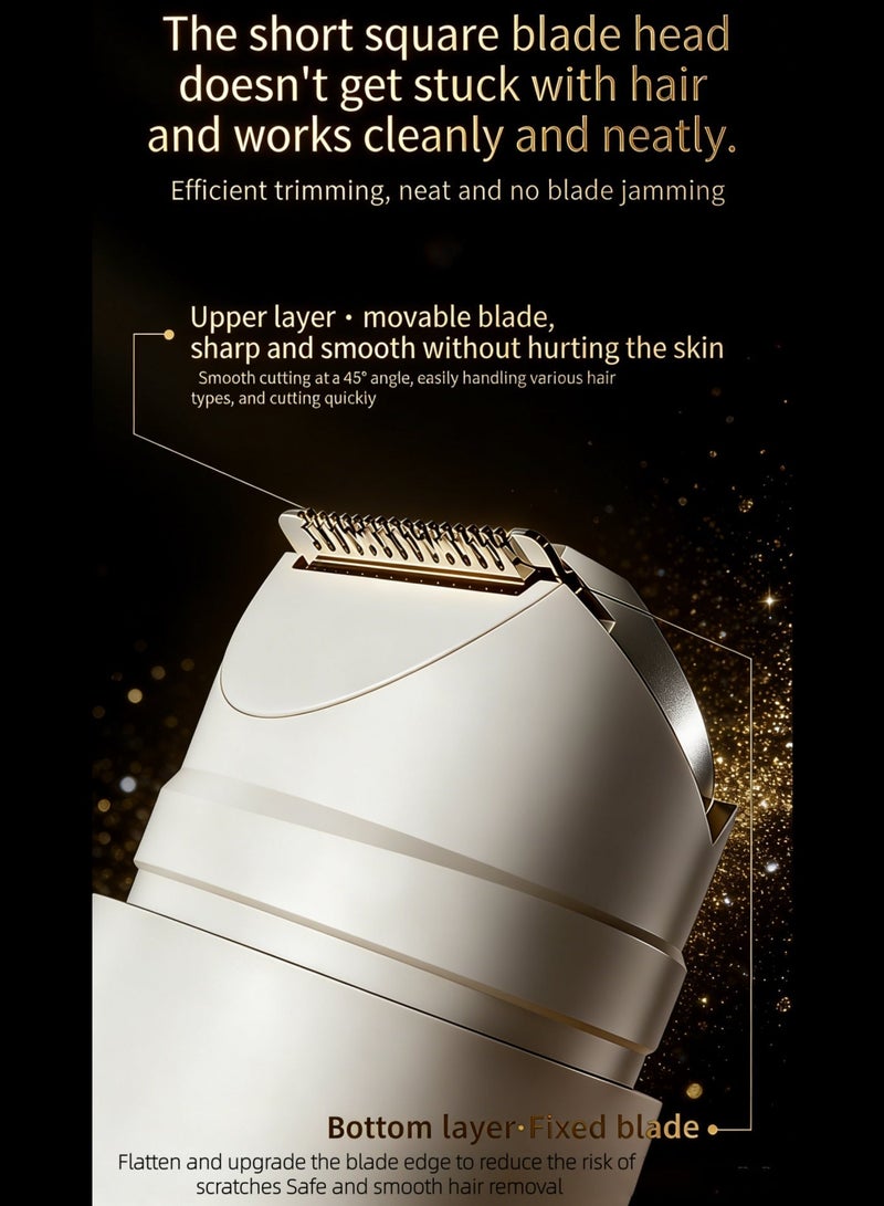 كرونايتي ماكينة حلاقة نسائية متعددة الاستخدامات لإزالة الشعر – ماكينة حلاقة للمناطق الحساسة والوجه والجسم، جهاز إزالة شعر نسائي مقاوم للماء IPX7 وقابل للشحن USB - Image 3