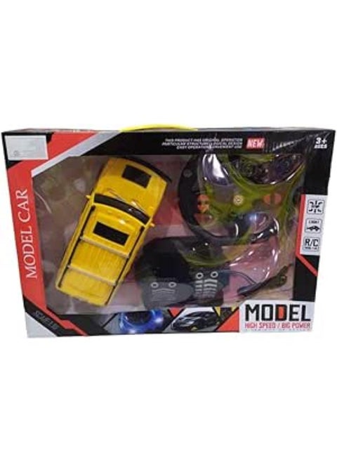 Racing Car 1:16 With A Remote Control And A Pedal In A Distinctive Shape 898/19 Yellow