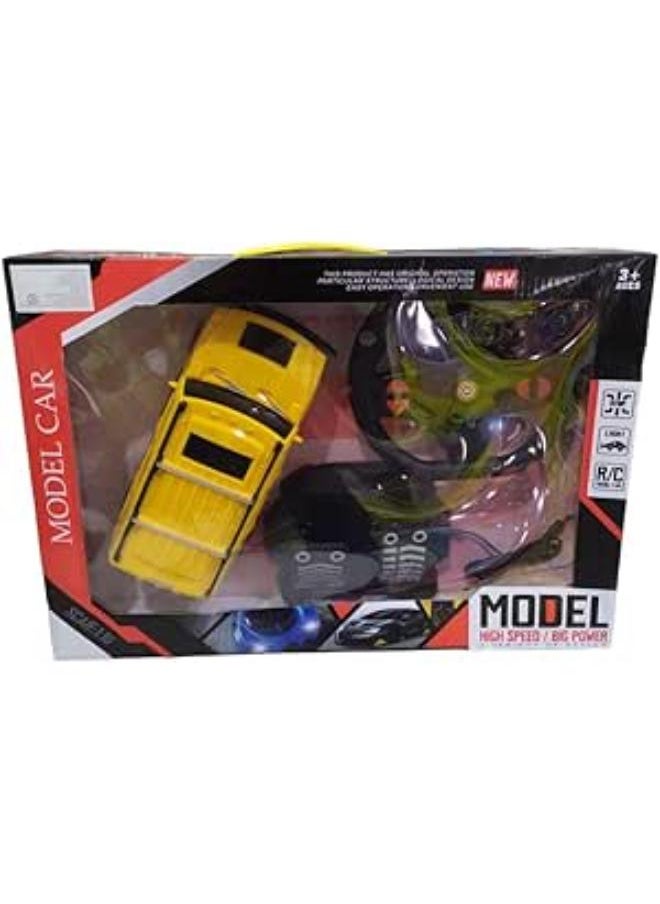 null - Racing Car 1:16 With A Remote Control And A Pedal In A Distinctive Shape 898/19 Yellow - Image 1