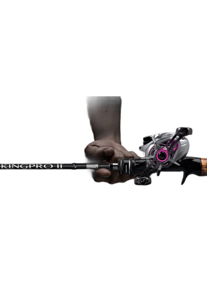 King Lure King Fishing Rod, Single Rod, Long-Distance Casting, Medium To Fast Action, Versatile, High Sensitivity, Ultra-Light, For Bass Fishing Rod, Bare Rod, 1.8Ls - Image 2