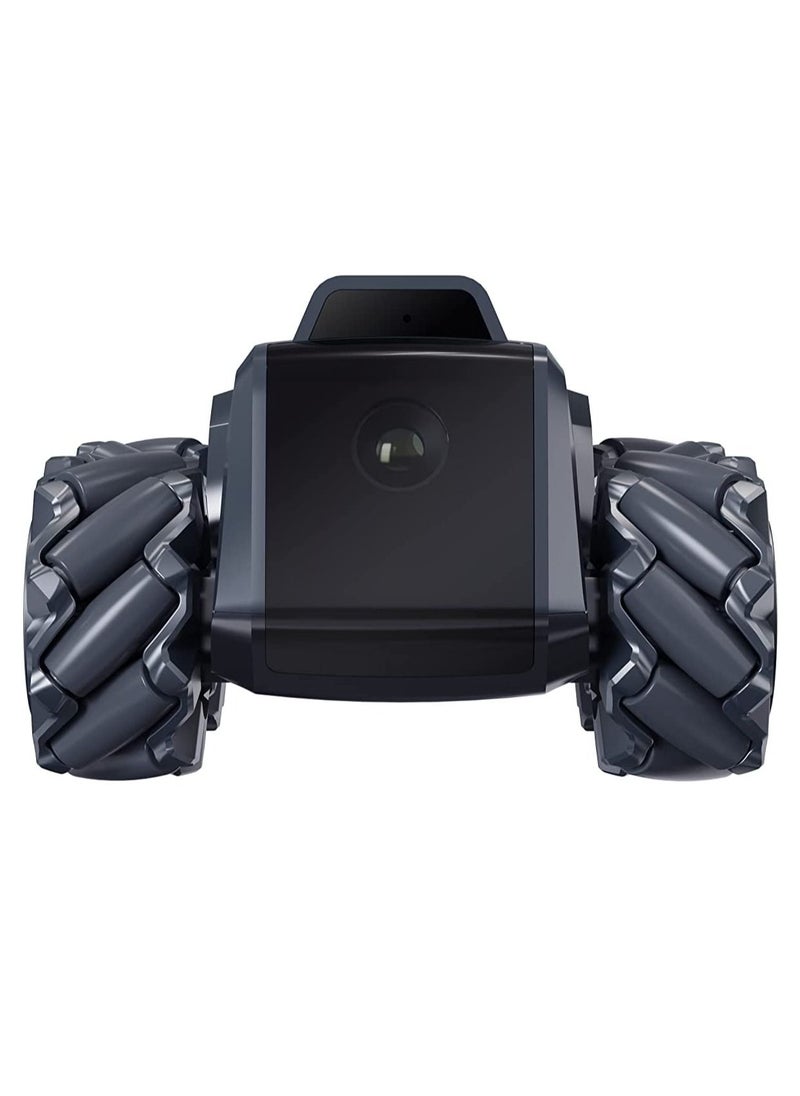 Moorebot - Moorebot Scout - Tiny AI-Powered Smart Camera Mobile Robot for Monitoring, Work with Alexa and Google Home, 1080P, Human and Pets Recognition, FWD Mecanum Wheels, Auto Patrol and Docking, Night Vision - Image 1