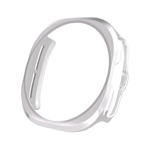 T Teclusive Curved Protective Slim Bumper Case Cover Compatible for Galaxy Watch Ultra | Hard Shell Bumper Side Edge Protection Case for Galaxy Watch Ultra (Silver) - Image 1