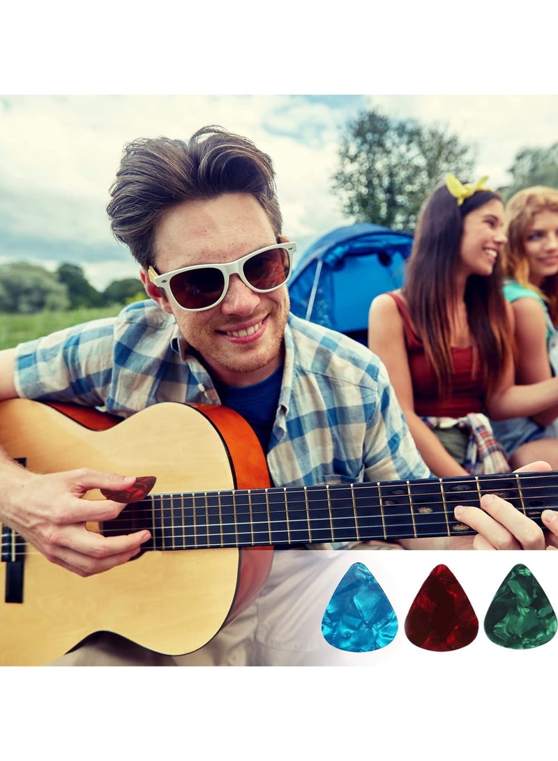 SUNSAR 20 Pcs Guitar Pick,4 Different Thickness Non-slip Plectrums for Electric Acoustic Brass Guitar including 0.5mm 0.75mm 1.0mm 1.2mm - Image 3
