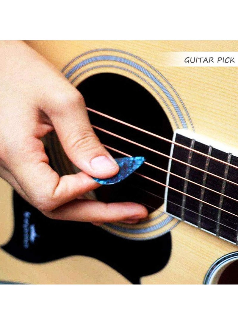 SUNSAR 20 Pcs Guitar Pick,4 Different Thickness Non-slip Plectrums for Electric Acoustic Brass Guitar including 0.5mm 0.75mm 1.0mm 1.2mm - Image 2