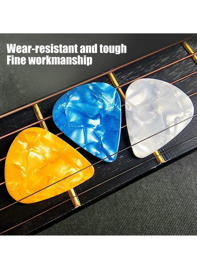SUNSAR 20 Pcs Guitar Pick,4 Different Thickness Non-slip Plectrums for Electric Acoustic Brass Guitar including 0.5mm 0.75mm 1.0mm 1.2mm - Image 5