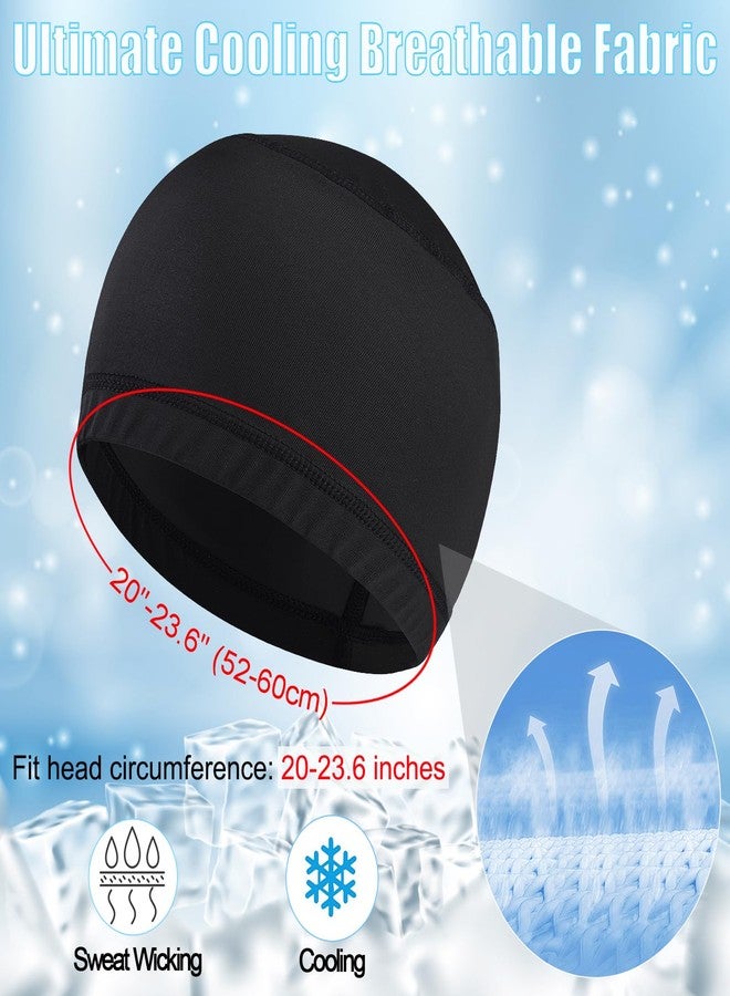 Roybens 6PCS Cooling Skull Caps for Men, Hard Hat Liner Helmet Liner Cycling Cap Running Beanie Motorcycle Sweat Wicking Head Wrap Women - Image 4
