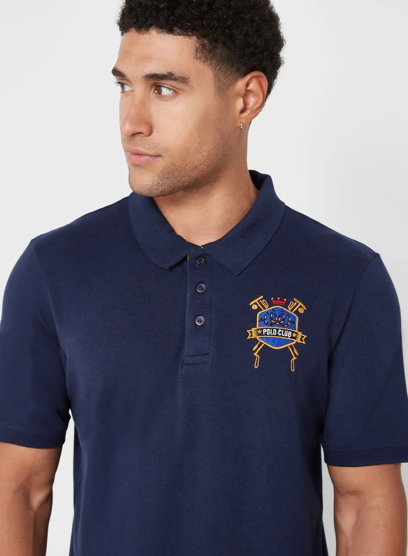 Seventy Five Embroided Polo Shirt