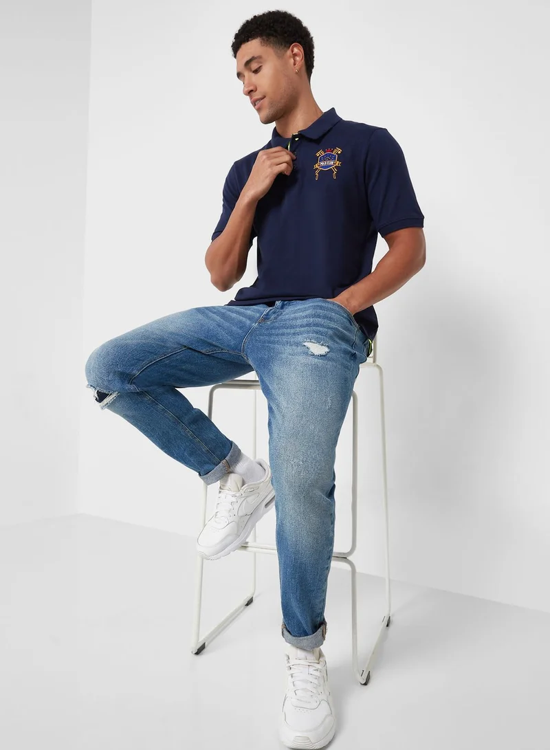 Seventy Five Embroided Polo Shirt