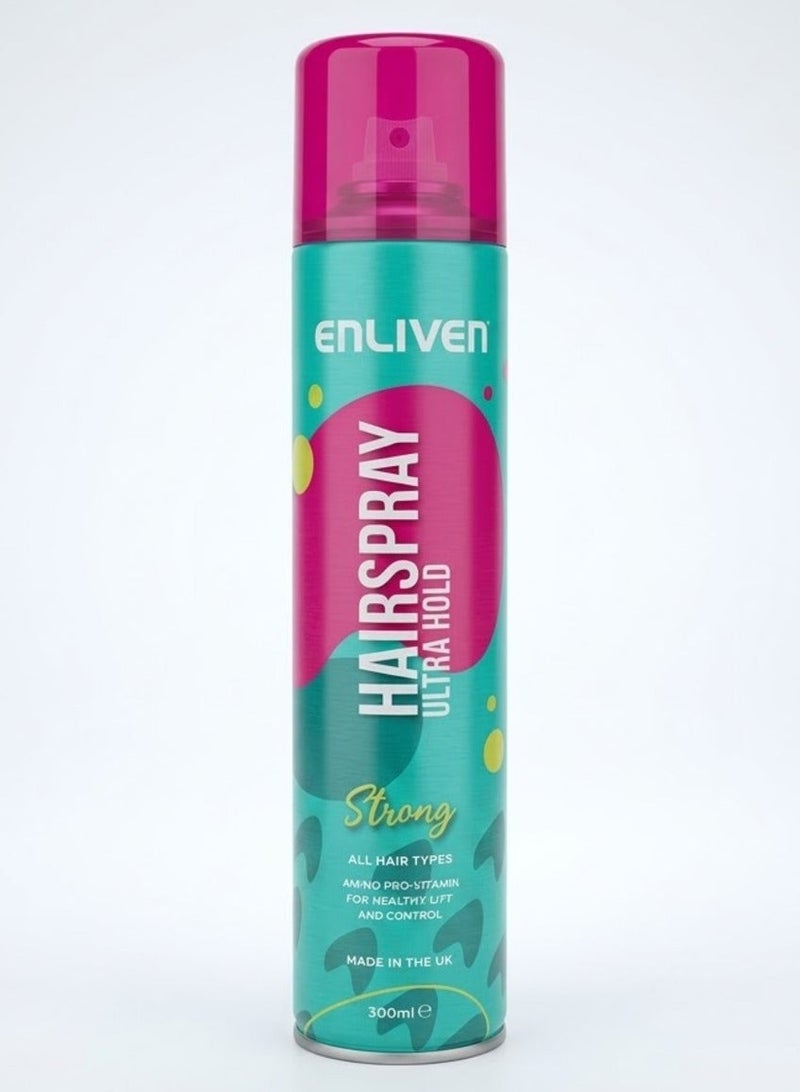 ENLIVEN Ultra Hold Hair Spray 300ml - Image 1