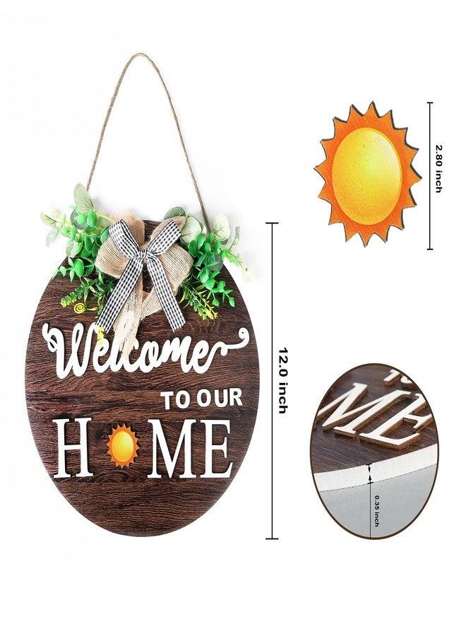 بي بيجيدي لافتة ترحيبية من BIGEDDIE للباب الأمامي، لافتة ترحيبية قابلة للتبديل، ديكور جداري للباب الأمامي، لافتة ترحيبية للمنزل كهدية لتدفئة المنزل في الخريف أو عيد الميلاد - Image 2