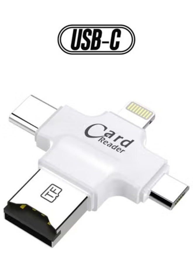 4-In-1 USB OTG TF Micro SD Card Reader Adapter