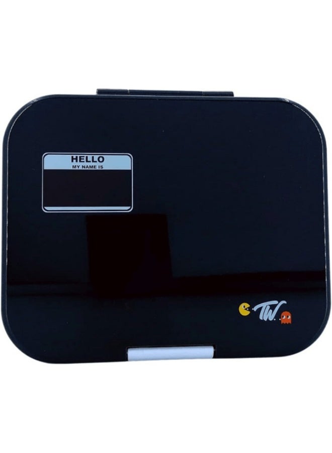 Tiny Wheel 4-Compartment Arcade Theme Bento Box for Kids Black - Image 2