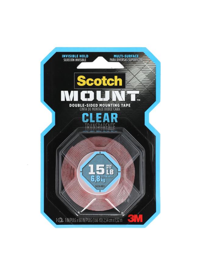 Scotch  Multi-Surface Double Sided Mounting Tape Clear 1 x 60inch 410P - Image 1