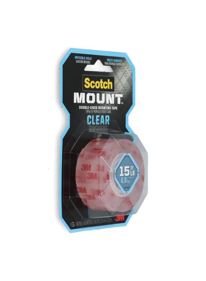 Scotch  Multi-Surface Double Sided Mounting Tape Clear 1 x 60inch 410P - Image 3