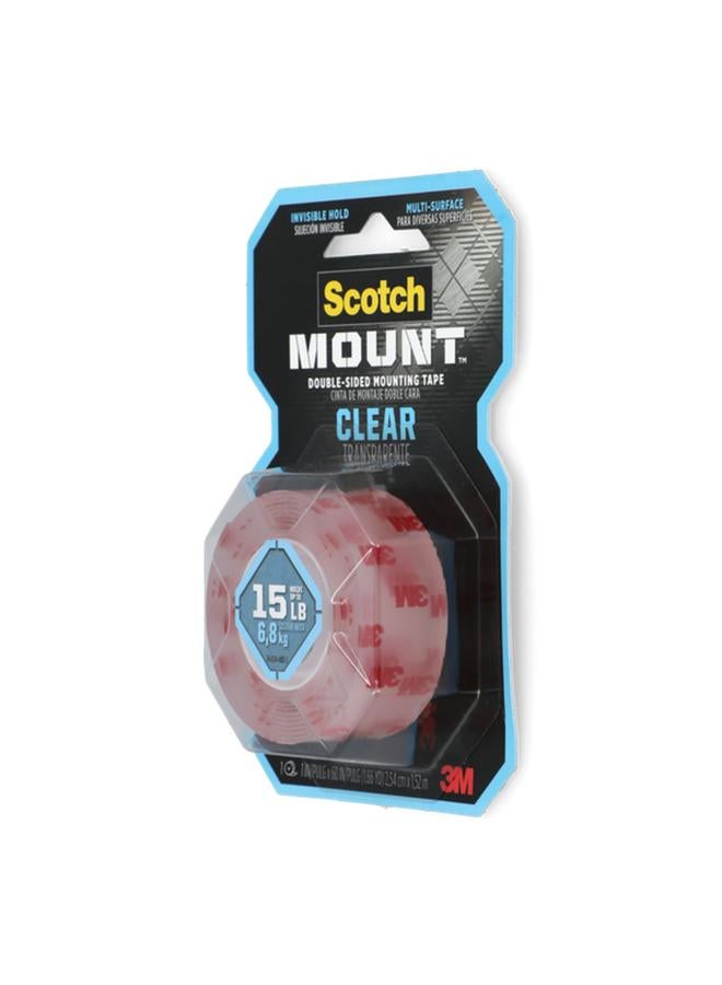 Scotch  Multi-Surface Double Sided Mounting Tape Clear 1 x 60inch 410P - Image 2