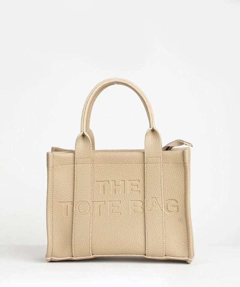 The Tote Bag Women's Mink Cross Strap Zippered Shoulder Bag  - Image 2