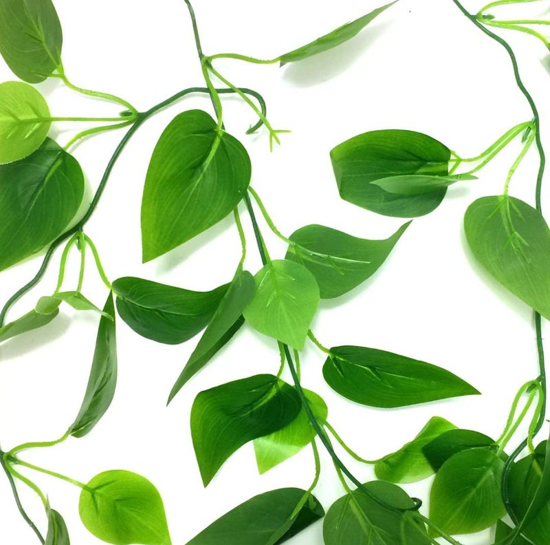 VRB DecTM Artificial Greenery Ferns Plants Vines Fake Ivy Hanging Flowers Vine Pine Needle Wall Hanging for Home Decor Door Wall Balcony Decoration Party Festival (1, Money Plant Hanging),Plastic - Image 3