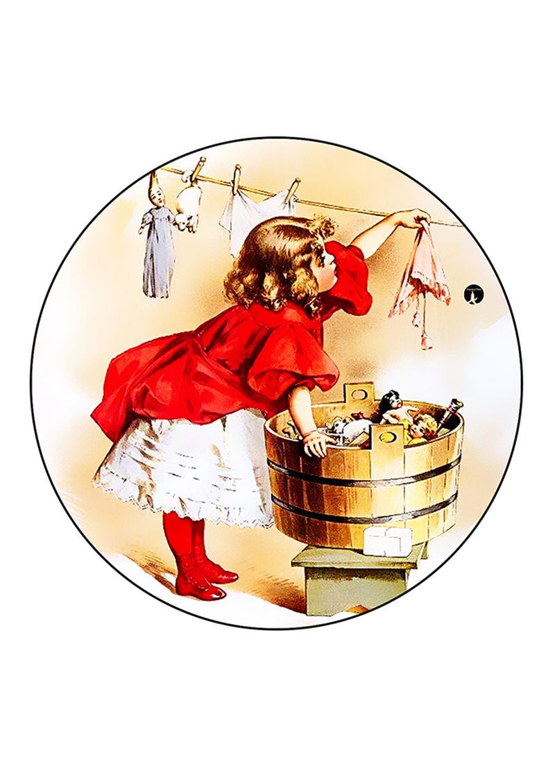 RKN Vintage Art Printed Fridge Magnet Multicolour - Image 1