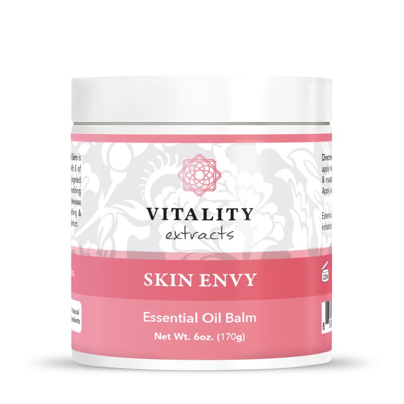 Vitality Extracts Skin Envy Essential Oil Balm - 6oz, Moisturizer, Beeswax, Vitamin A, Skin Care, All Natural, Coconut Oil - Image 1
