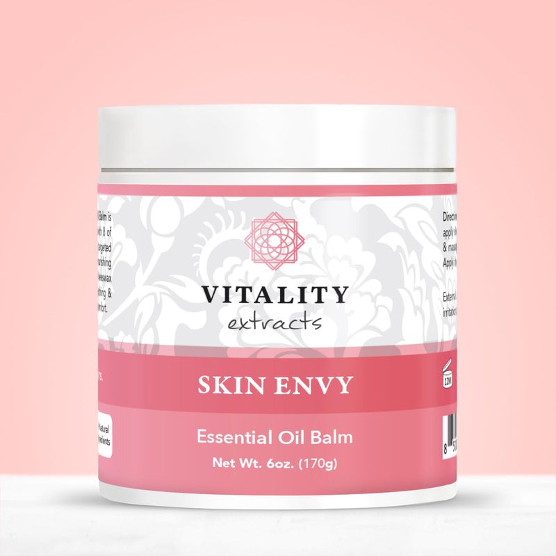 Vitality Extracts Skin Envy Essential Oil Balm - 6oz, Moisturizer, Beeswax, Vitamin A, Skin Care, All Natural, Coconut Oil - Image 2