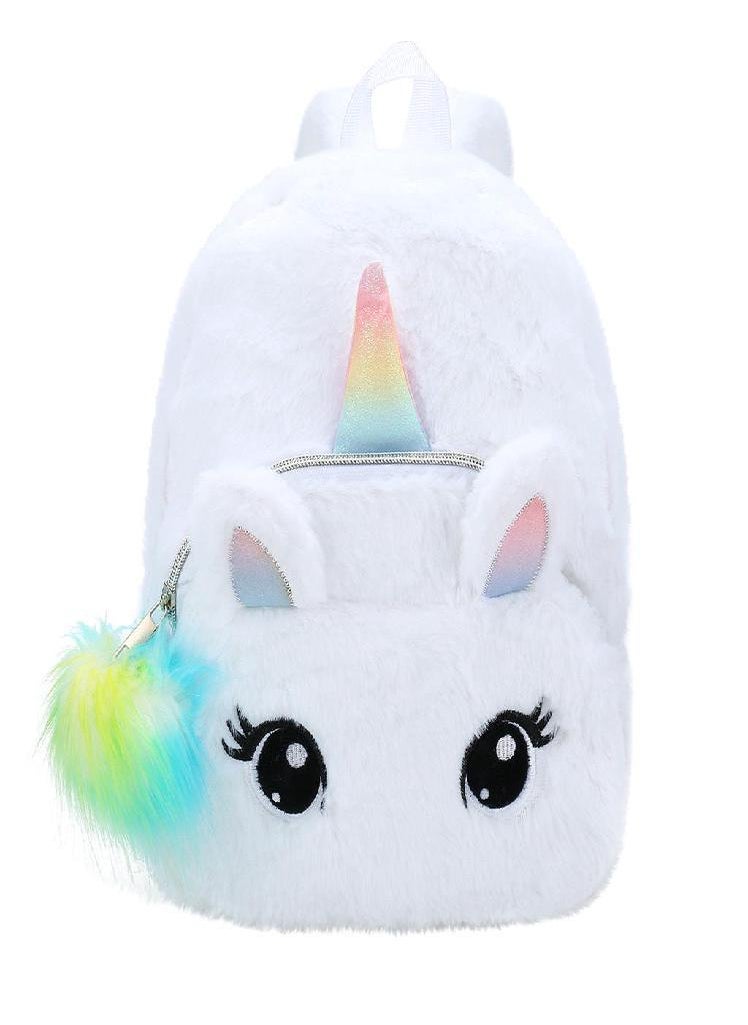 Eckek - Ramidos Fashion Women Children's  Plush Student Waterproof Capacity Backpack Travel Bag - Image 1