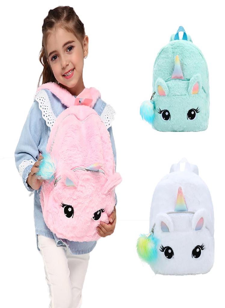 Eckek - Ramidos Fashion Women Children's  Plush Student Waterproof Capacity Backpack Travel Bag - Image 1