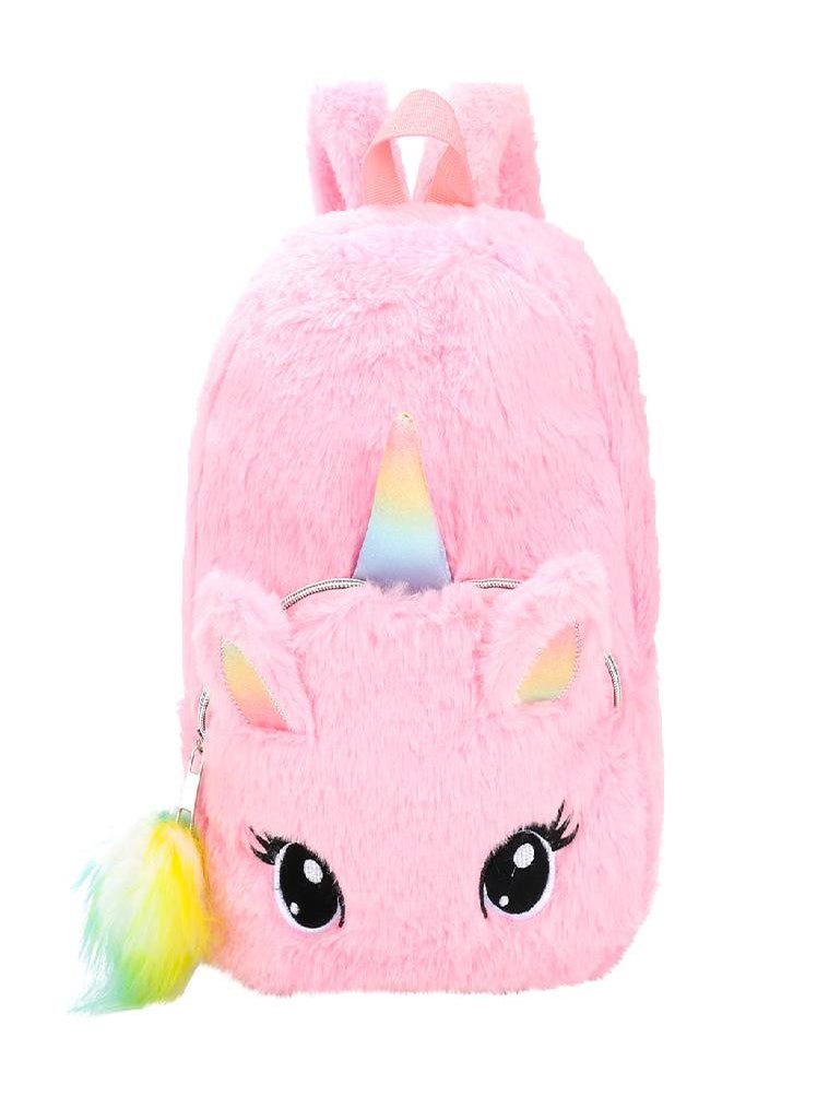 Eckek - Ramidos Fashion Women Children's  Plush Student Waterproof Capacity Backpack Travel Bag - Image 1