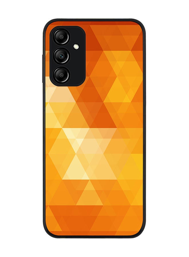 Stylizedd Rugged Black edge case for Samsung Galaxy A14 4G/5G Slim fit Soft Case Flexible Rubber Edges Anti Drop TPU Gel Thin Cover - Gold Rush - Image 1