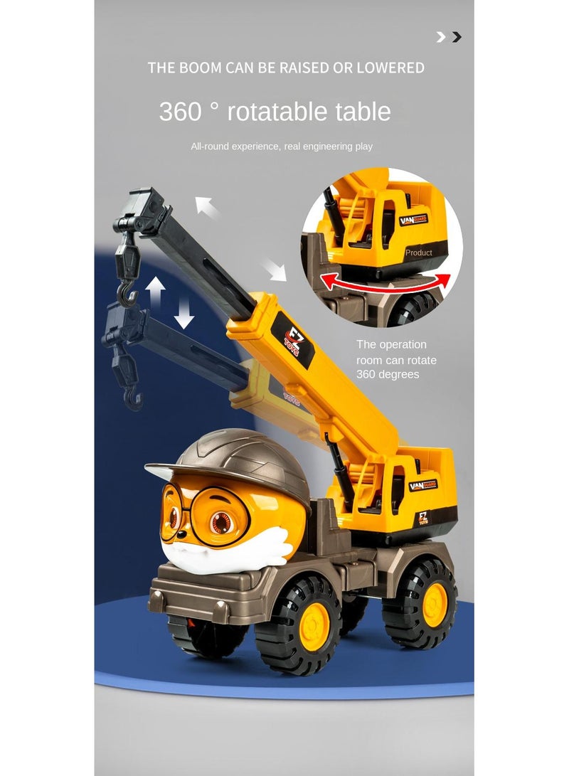 Y&D Simulation Of Children's Fall-resistant Engineering Cement Mixer Truck Model Toy - Image 3