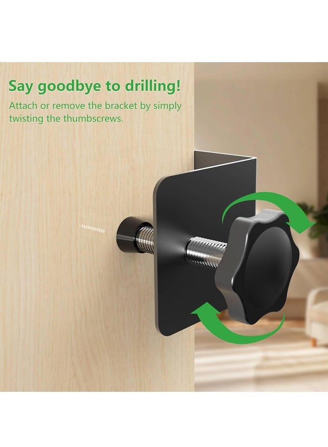 HOMESTAR Blink Doorbell Mount, Adhesive Mounting Bracket for Blink Video Doorbell, No Drilling Door Mount, Accessories for Blink Home Security System ,Blink Doorbell is NOT Included (Black) - Image 3