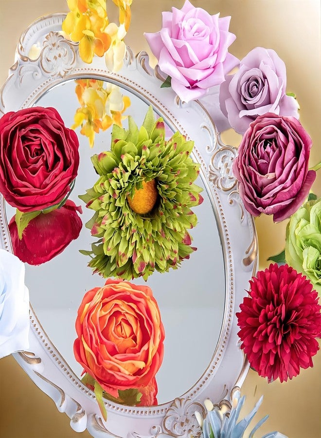 JSLOVFLO 38pcs Artificial Flowers Bouquets Box Set for DIY Bridal Wedding Shower Decorations Rainbow Colorful Fake Floral Arrangements for Party Table Centerpieces Home Decor Indoor Outdoor - Image 4