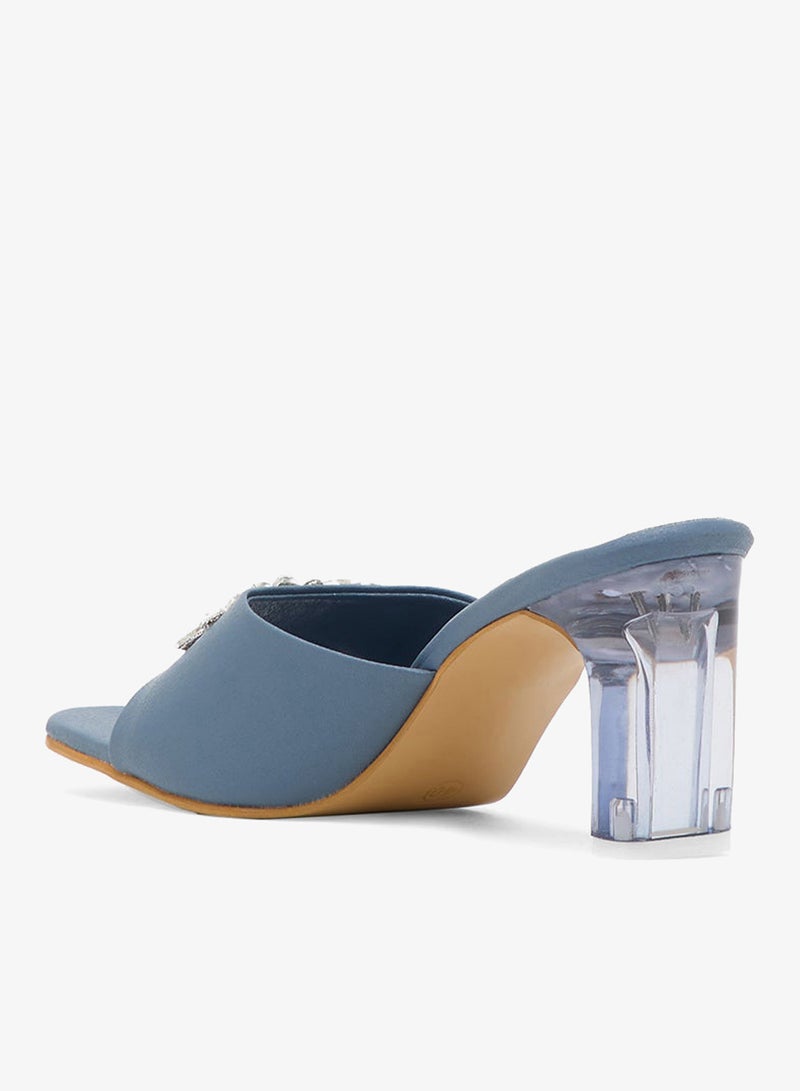 Pink Step High Heeled Sandal With Bow - Image 2
