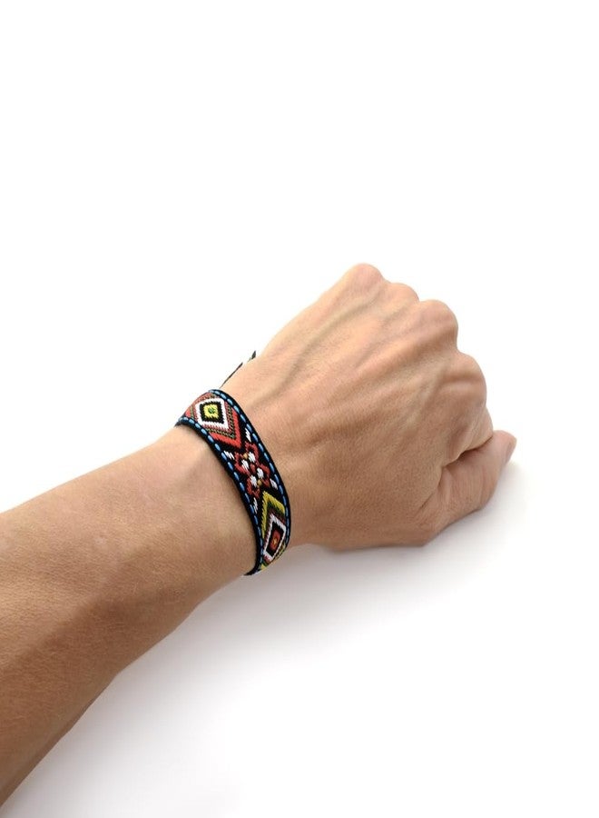 BDM Fabric Bracelets, Colorful Braided Bracelets, Ethnic, Adjustable Cartoon Fabric, Casual and Simple for Men and Women - Image 3
