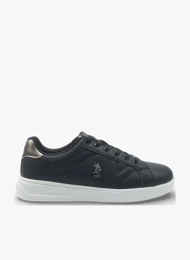 يو اس بولو اسن U.S. Polo Assn. EXXY GLB 6FX Women’s Sneakers Lace-Up Casual Shoes with White Platform Sole