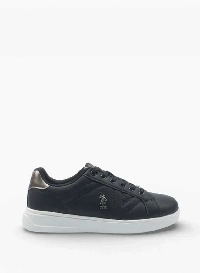 يو اس بولو اسن U.S. Polo Assn. EXXY GLB 6FX Women’s Sneakers Lace-Up Casual Shoes with White Platform Sole