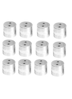 SMART SHOPHAR SMART SHOPHAR Stainless Steel Tommy Concealed Wall Curtain Bracket 1 Inches Silver Pack of 12  - Image 1
