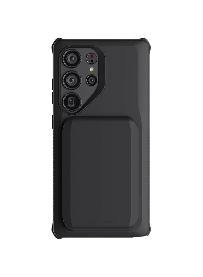 GHOSTEK Exec Samsung Galaxy S25 Ultra Case Wallet with Detachable Magnetic Card Holder, Compatible with MagSafe Accessories Designed for 2025 S25Ultra (6.9") (Black) - Image 1