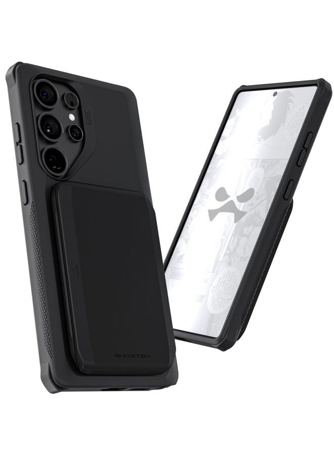 GHOSTEK Exec Samsung Galaxy S25 Ultra Case Wallet with Detachable Magnetic Card Holder, Compatible with MagSafe Accessories Designed for 2025 S25Ultra (6.9") (Black) - Image 2
