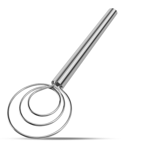 Agttete Danish Dough Whisk Stainless Steel Hook Dutch Bread Mixer Hand Tool for Sourdough Baking Making Blending Pastry Pizza - Image 1
