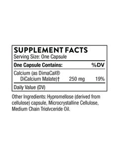 Thorne Calcium - Chelated Calcium for Enhanced Absorption, Dietary Supplement - 120 Capsules  - Image 2