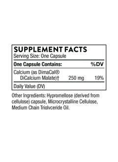 Thorne Calcium - Chelated Calcium for Enhanced Absorption, Dietary Supplement - 120 Capsules  - Image 2