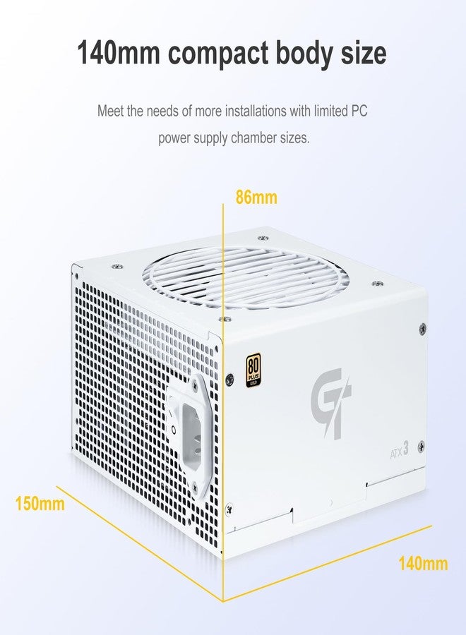 SAMA White 750W Power Supply - Fully Modular 80 Plus Gold Certified ATX 3.1 & PCIE 5.1 Compliant Power Supply, Supports RTX 30/40 Series GPUs - Image 5