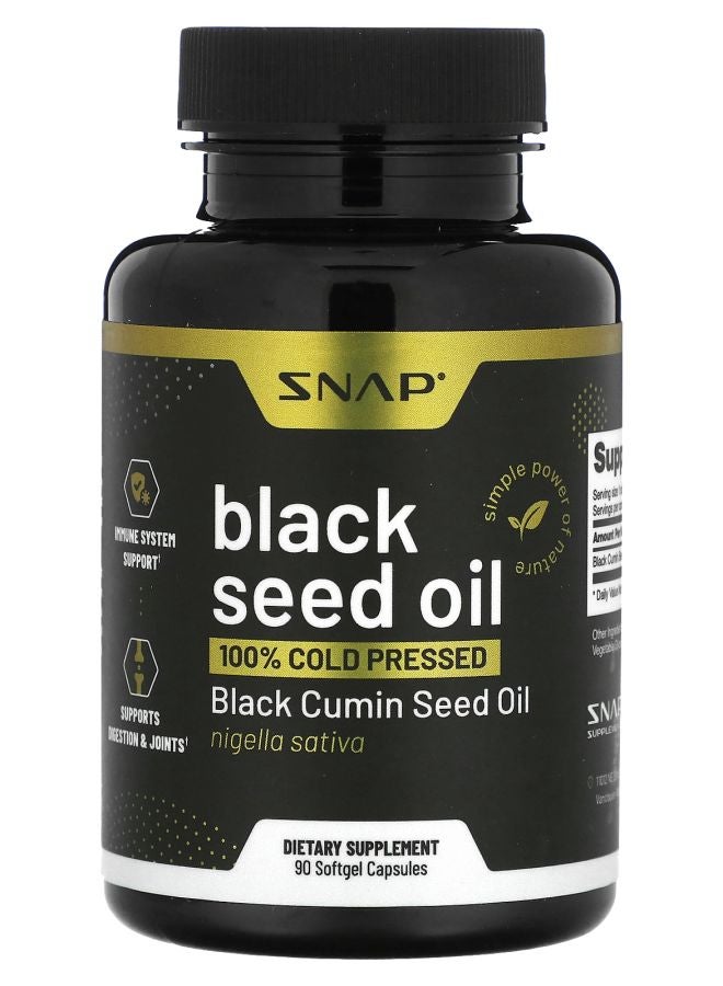 SNAP SUPPLEMENTS Black Seed Oil 90 Softgel Capsules