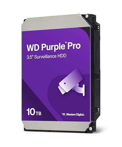 Western Digital 10TB WD Purple Pro Surveillance Internal Hard Drive HDD - SATA 6 Gb/s, 512 MB Cache, 3.5" - WD102PURP - Image 2