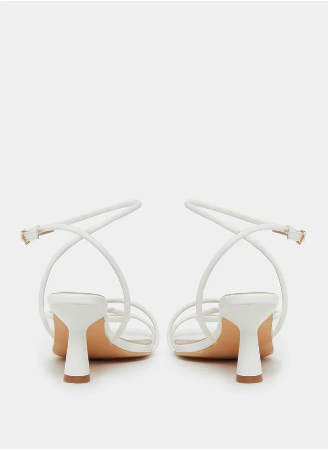 Styli Strappy Open Toe Stiletto Heel Sandals