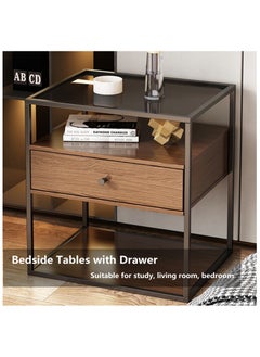 HXDream HXDream Bedside Table,Bedside Tables with Drawer,Side Table,Suitable for study, living room, bedroom  - Image 2